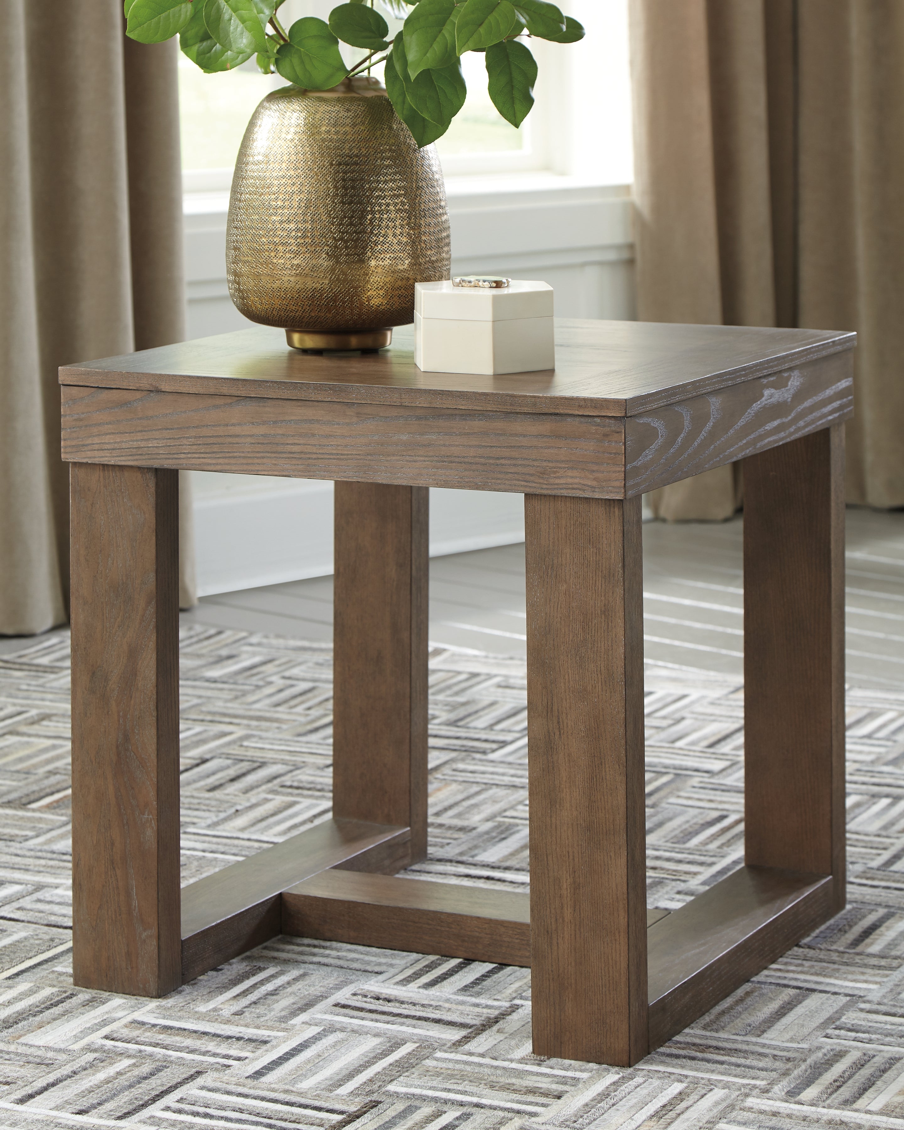 Homestyle Furniture - Ashley Furniture - Cariton End Table - Square End Table - T471-2