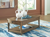 Homestyle Furniture - Ashley Furniture - Burkbyer Coffee Table - Rectangular Cocktail Table - T513-1