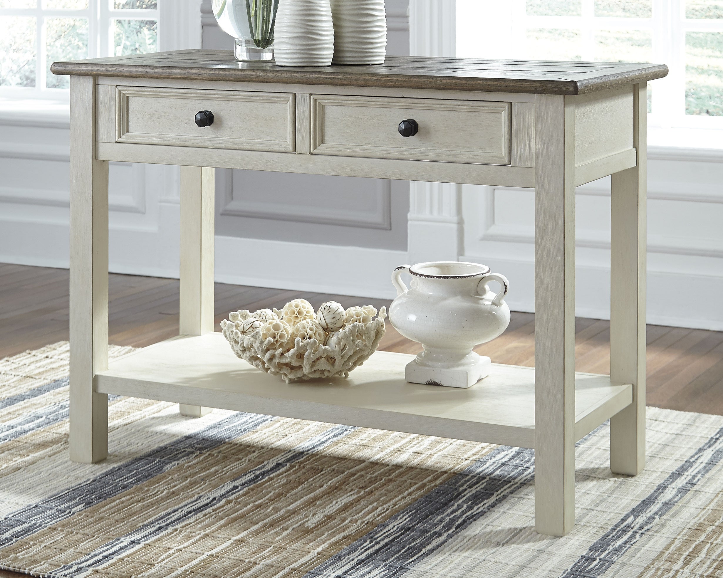 Homestyle Furniture - Ashley Furniture - Bolanburg Sofa/Console Table - Sofa Table - T637-4