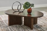 Homestyle Furniture - Ashley Furniture - Korestone Coffee Table - Oval Cocktail Table - T689-0