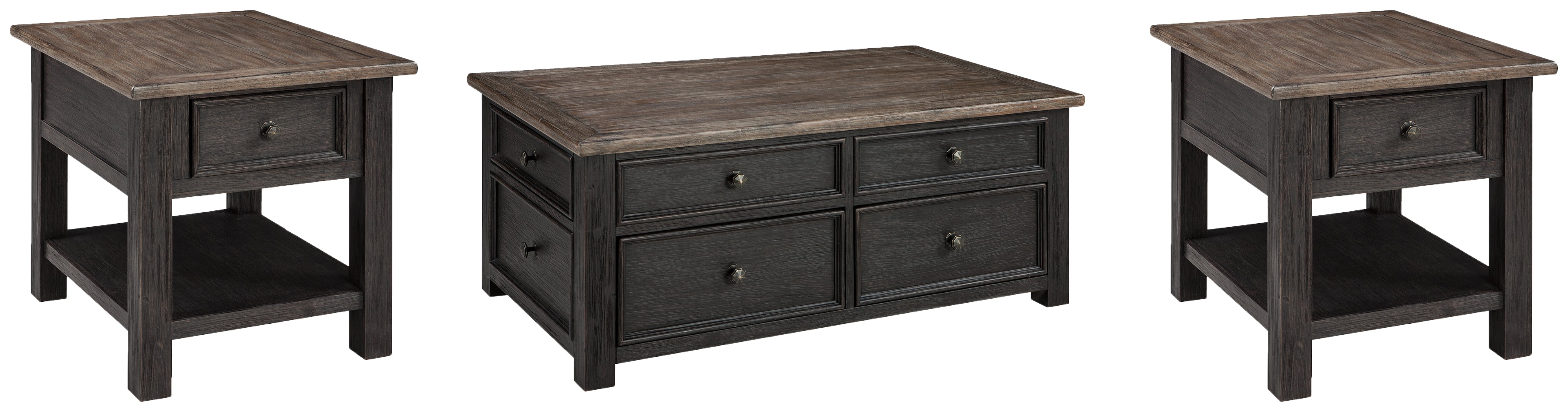 Homestyle Furniture - Ashley Furniture - Tyler Creek Coffee Table and 2 End Tables - Coffee Table and 2 End Tables - T736T2