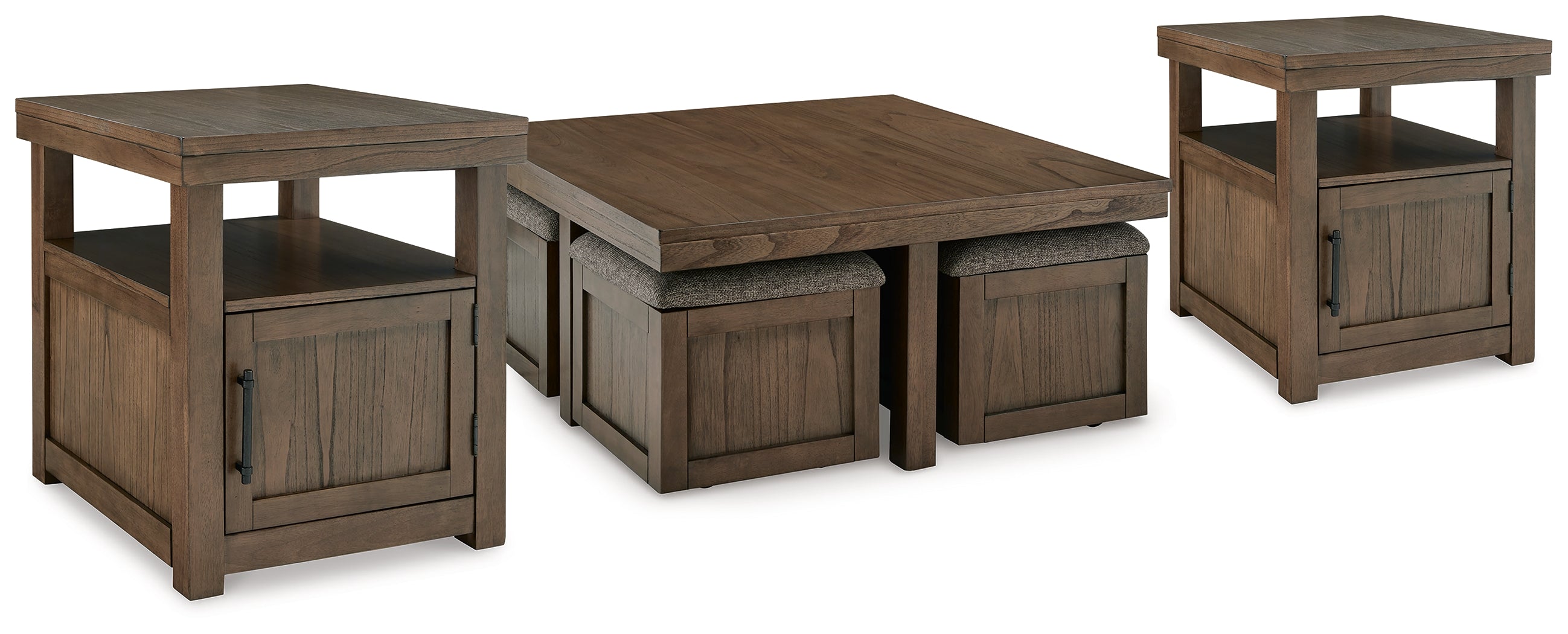 Homestyle Furniture - Ashley Furniture - Boardernest Coffee Table and 2 End Tables - Coffee Table and 2 End Tables - T738T1