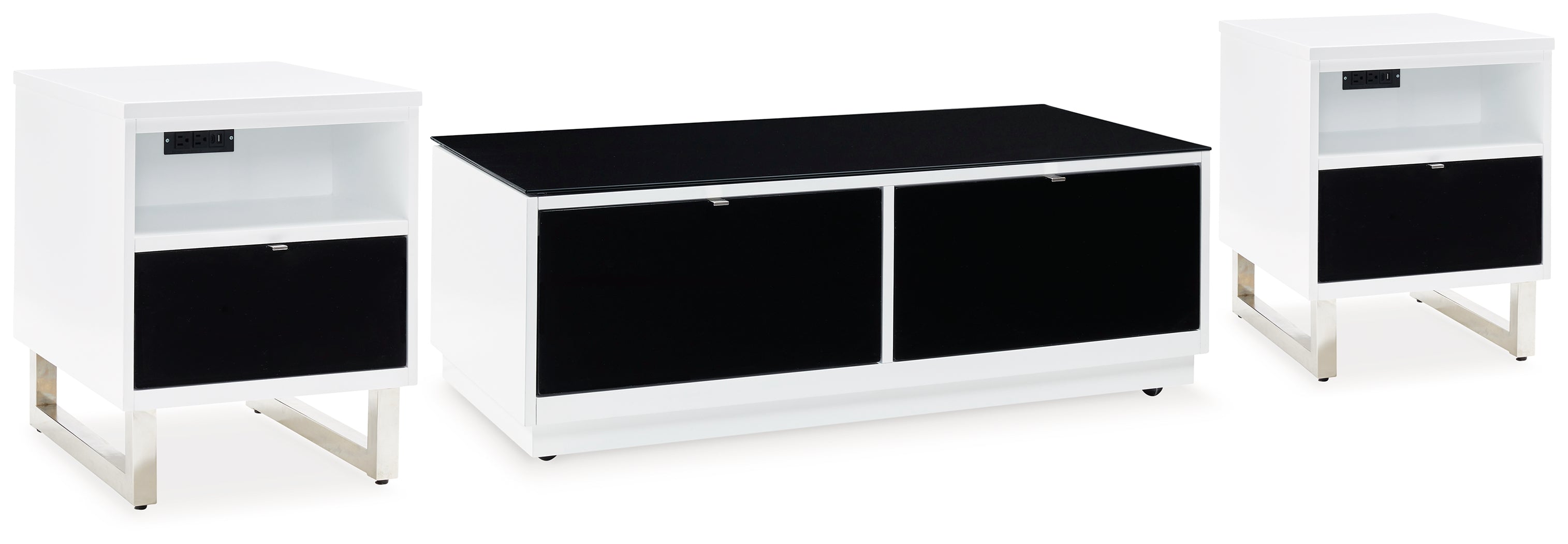 Homestyle Furniture - Ashley Furniture - Gardoni Coffee Table and 2 Chairside End Tables - Coffee Table and 2 Chairside End Tables - T756T2