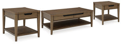Homestyle Furniture - Ashley Furniture - Roanhowe Coffee Table and 2 End Tables - Coffee Table and 2 End Tables - T769T1