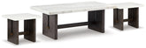 Homestyle Furniture - Ashley Furniture - Burkhaus Coffee Table and 2 Ends - Coffee Table and 2 Ends - T779T1