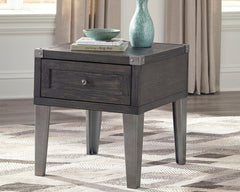 Homestyle Furniture - Ashley Furniture - Todoe End Table with USB Ports & Outlets - Rectangular End Table - T901-3