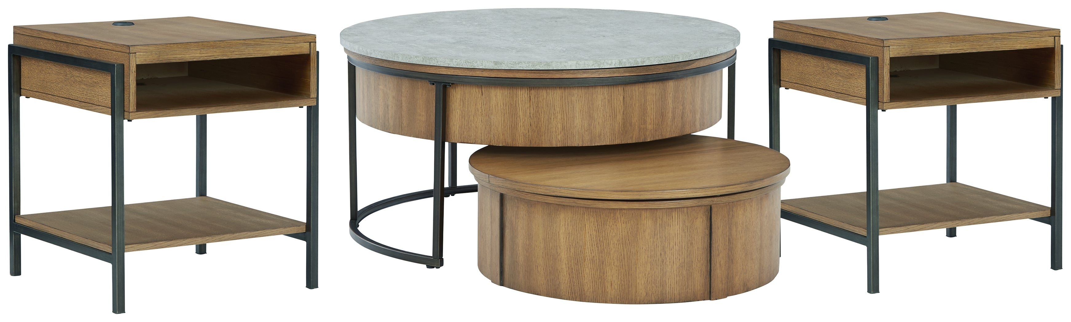 Homestyle Furniture - Ashley Furniture - Fridley Coffee Table and 2 End Tables - Coffee Table and 2 End Tables - T964T1