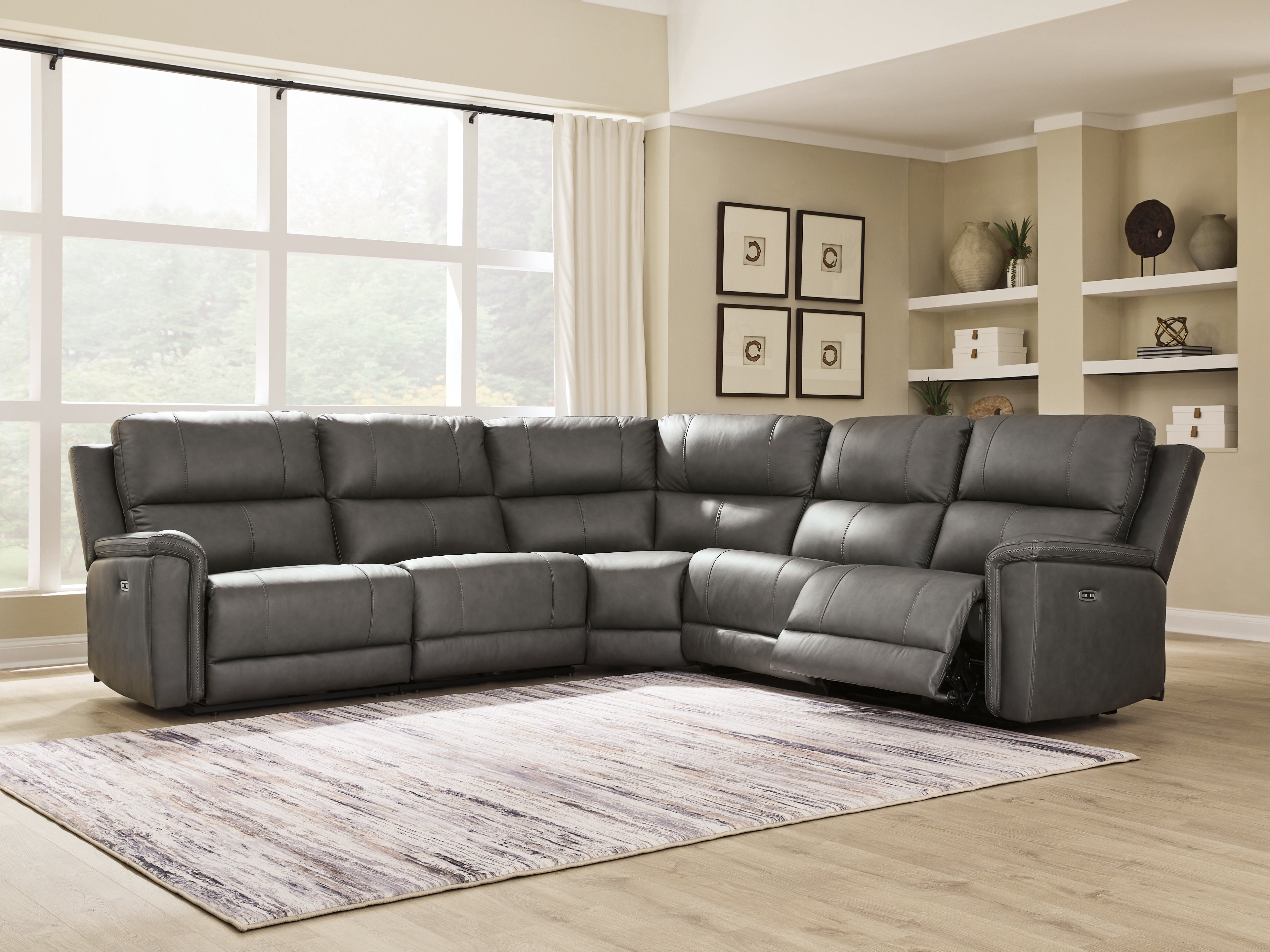 Homestyle Furniture - Ashley Furniture - Bleckley 5-Piece Power Reclining Sectional - 5-Piece Power Reclining Sectional - PCU12000S4