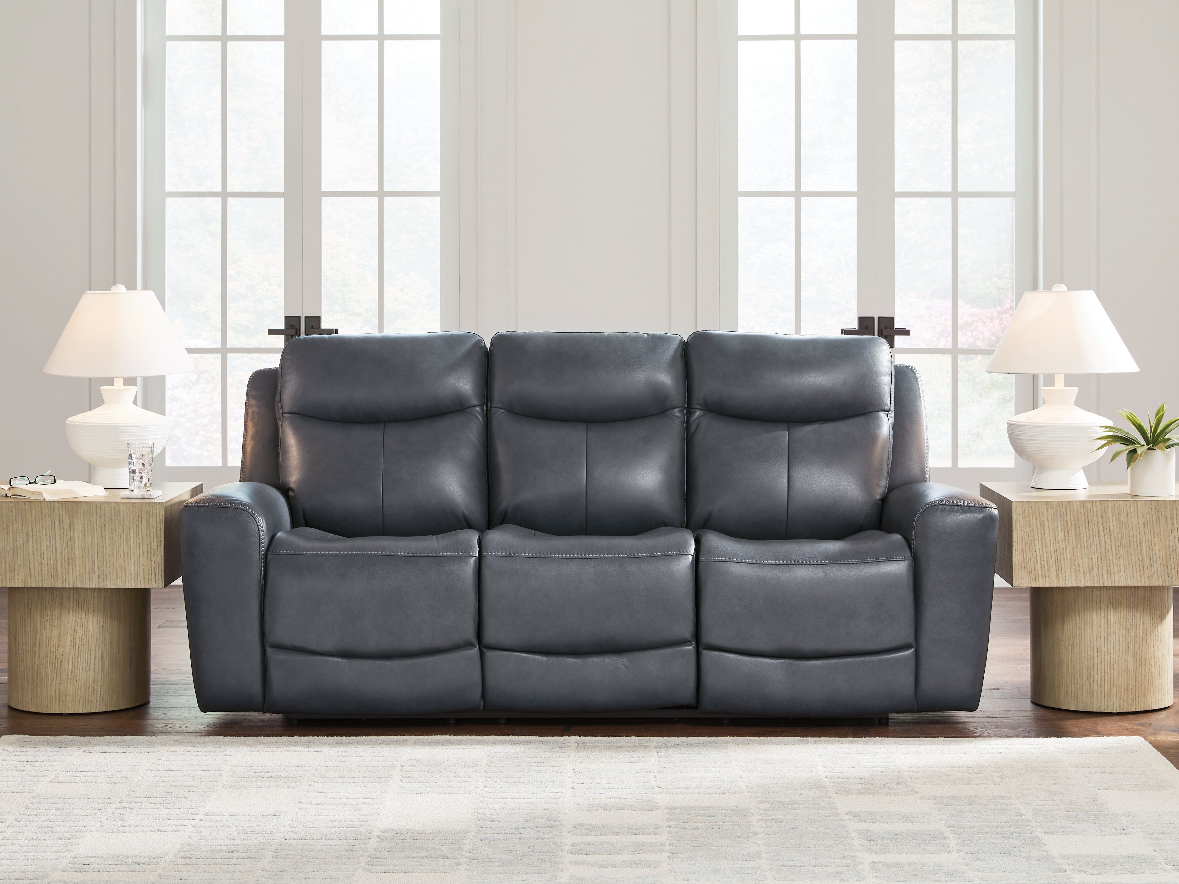 Homestyle Furniture - Ashley Furniture - Next Move Power Reclining Sofa - PWR REC Sofa with ADJ Headrest - PCU1210015