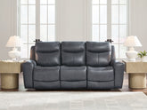 Homestyle Furniture - Ashley Furniture - Next Move Power Reclining Sofa - PWR REC Sofa with ADJ Headrest - PCU1210015