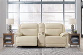 Homestyle Furniture - Ashley Furniture - Double Deal 3-Piece Power Reclining Loveseat Sectional with Console - 3-Piece Power Reclining Loveseat Sectional with Console - U13001S4