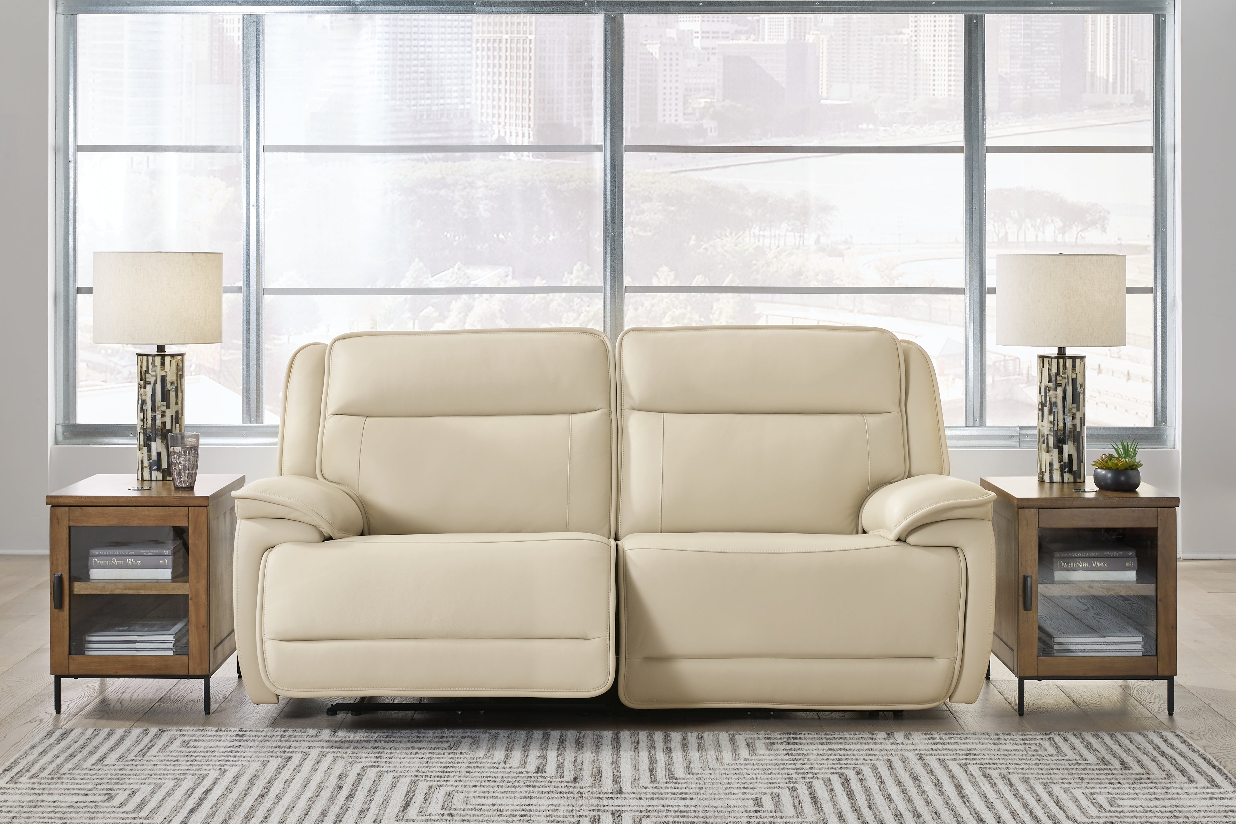 Homestyle Furniture - Ashley Furniture - Double Deal 2-Piece Power Reclining Loveseat Sectional - 2-Piece Power Reclining Loveseat Sectional - U13001S3