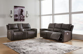Homestyle Furniture - Ashley Furniture - Boxmere Power Reclining Sofa and Loveseat - Power Reclining Sofa and Loveseat - U13100U1