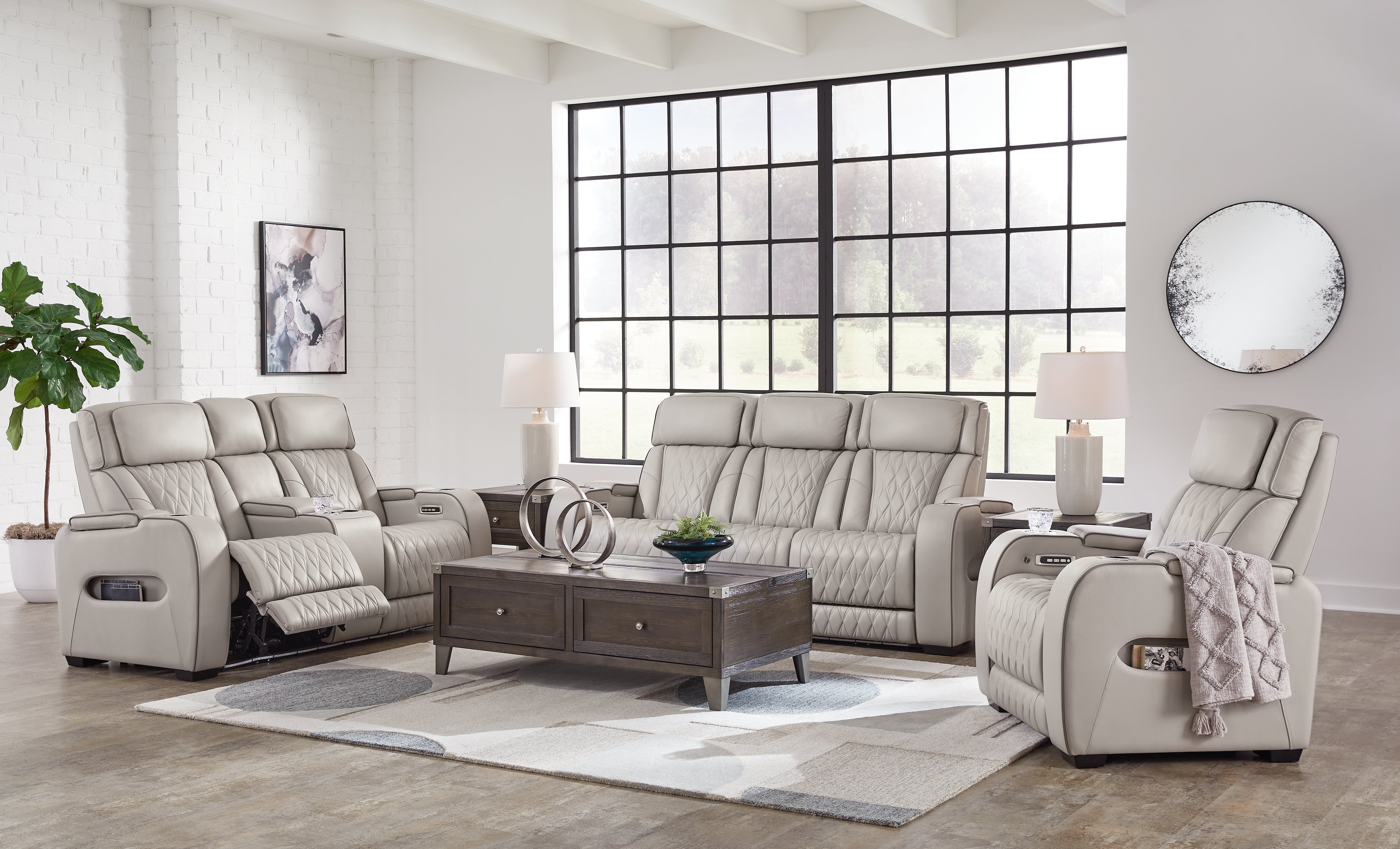 Homestyle Furniture - Ashley Furniture - Boyington Power Reclining Sofa, Loveseat and Recliner - Power Reclining Sofa, Loveseat and Recliner - U27105U2