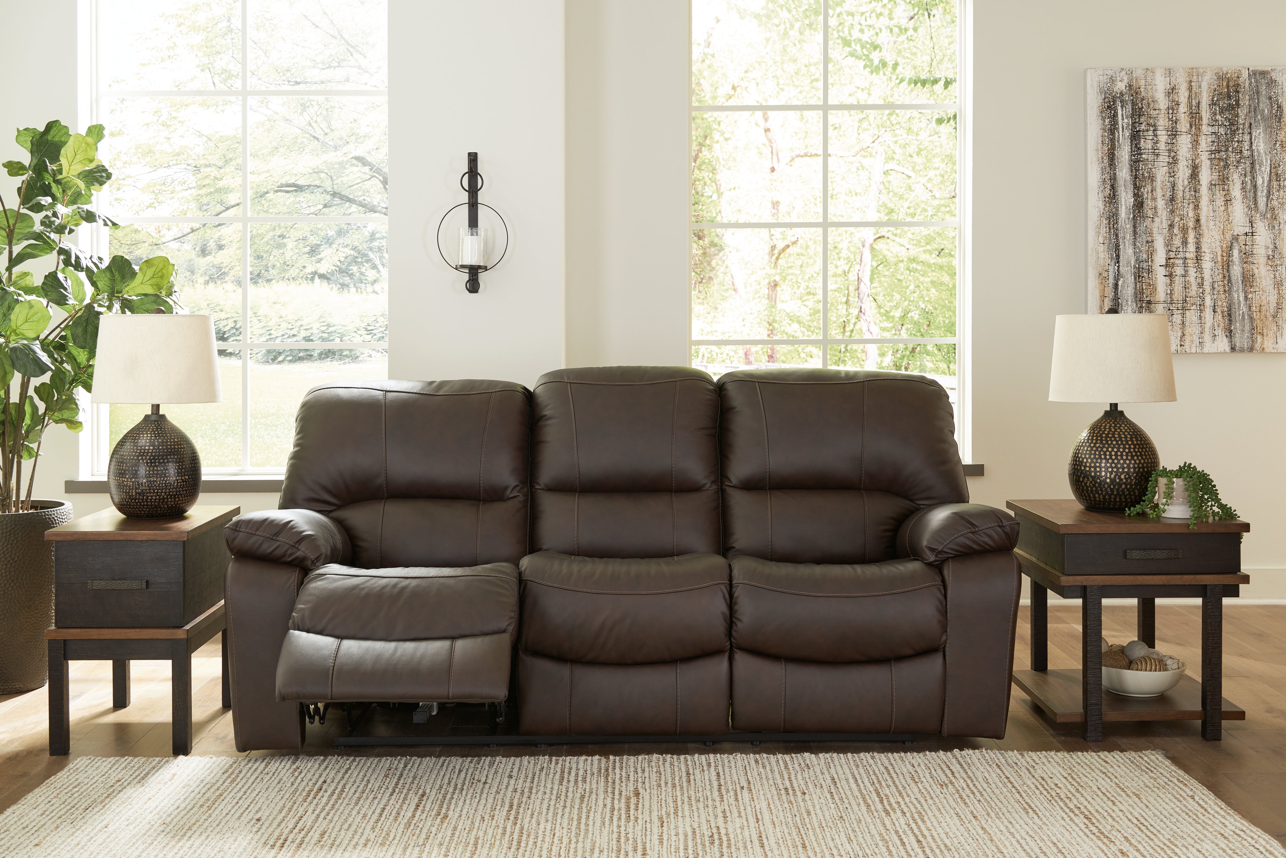 Homestyle Furniture - Ashley Furniture - Leesworth Power Reclining Sofa - Reclining Power Sofa - U4380887