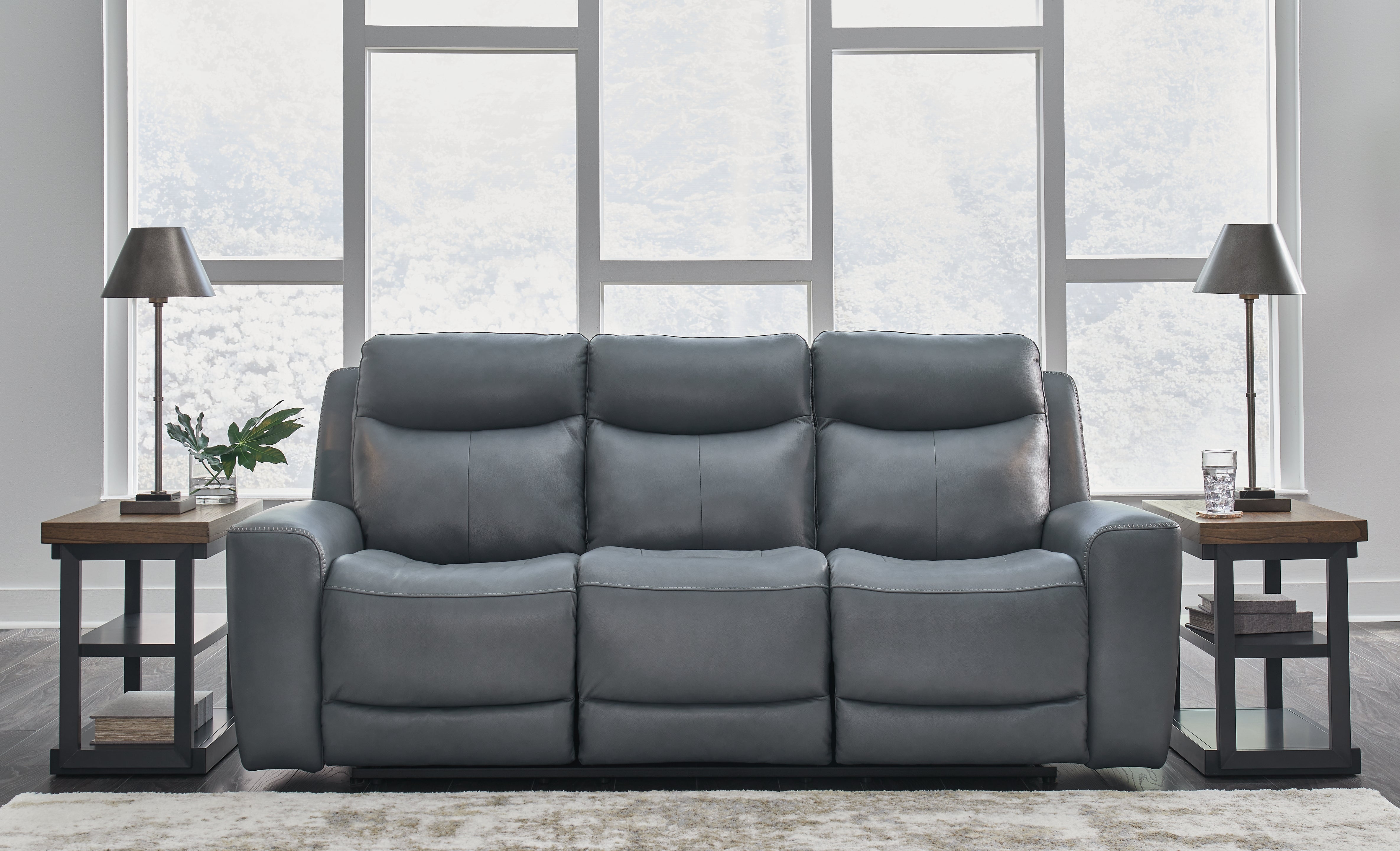 Homestyle Furniture - Ashley Furniture - Mindanao Power Reclining Sofa - PWR REC Sofa with ADJ Headrest - U5950415
