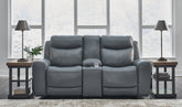 Homestyle Furniture - Ashley Furniture - Mindanao Power Reclining Loveseat with Console - PWR REC Loveseat/CON/ADJ HDRST - U5950418