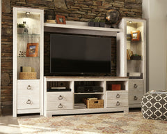 Homestyle Furniture - Ashley Furniture - Willowton 4-Piece Entertainment Center - 4-Piece Entertainment Center - W267W3