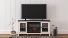 Homestyle Furniture - Ashley Furniture - Dorrinson 60" TV Stand with Electric Fireplace - 60" TV Stand with Electric Fireplace - W287W3