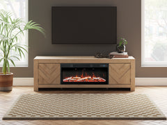 Homestyle Furniture - Ashley Furniture - Cayboni 71" TV Stand with Electric Fireplace - 71" TV Stand with Electric Fireplace - W3787W1