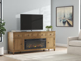 Homestyle Furniture - Ashley Furniture - Sharlance 81" TV Stand with Electric Fireplace - 81" TV Stand with Electric Fireplace - W655W1