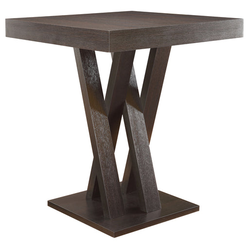 Homestyle Furniture - Coaster - Freda Square 36-inch Pub Height Bistro Bar Table Cappuccino - 100520