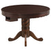 Homestyle Furniture - Coaster - Turk Round Dining and Billiard Poker Game Table Tobacco - 100871