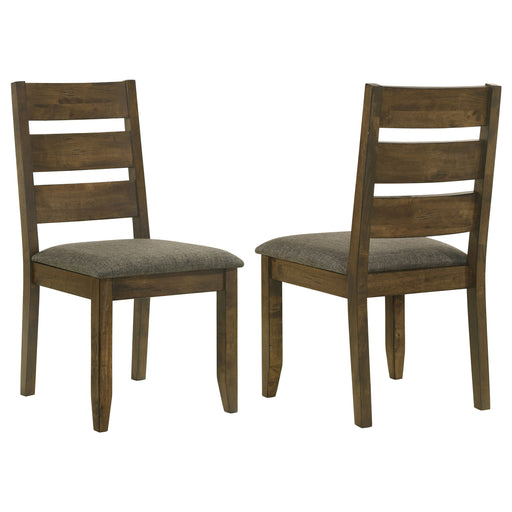 Homestyle Furniture - Coaster - Alston Wood Dining Side Chair Knotty Nutmeg (Set of 2) - 106382