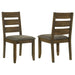 Homestyle Furniture - Coaster - Alston Wood Dining Side Chair Knotty Nutmeg (Set of 2) - 106382