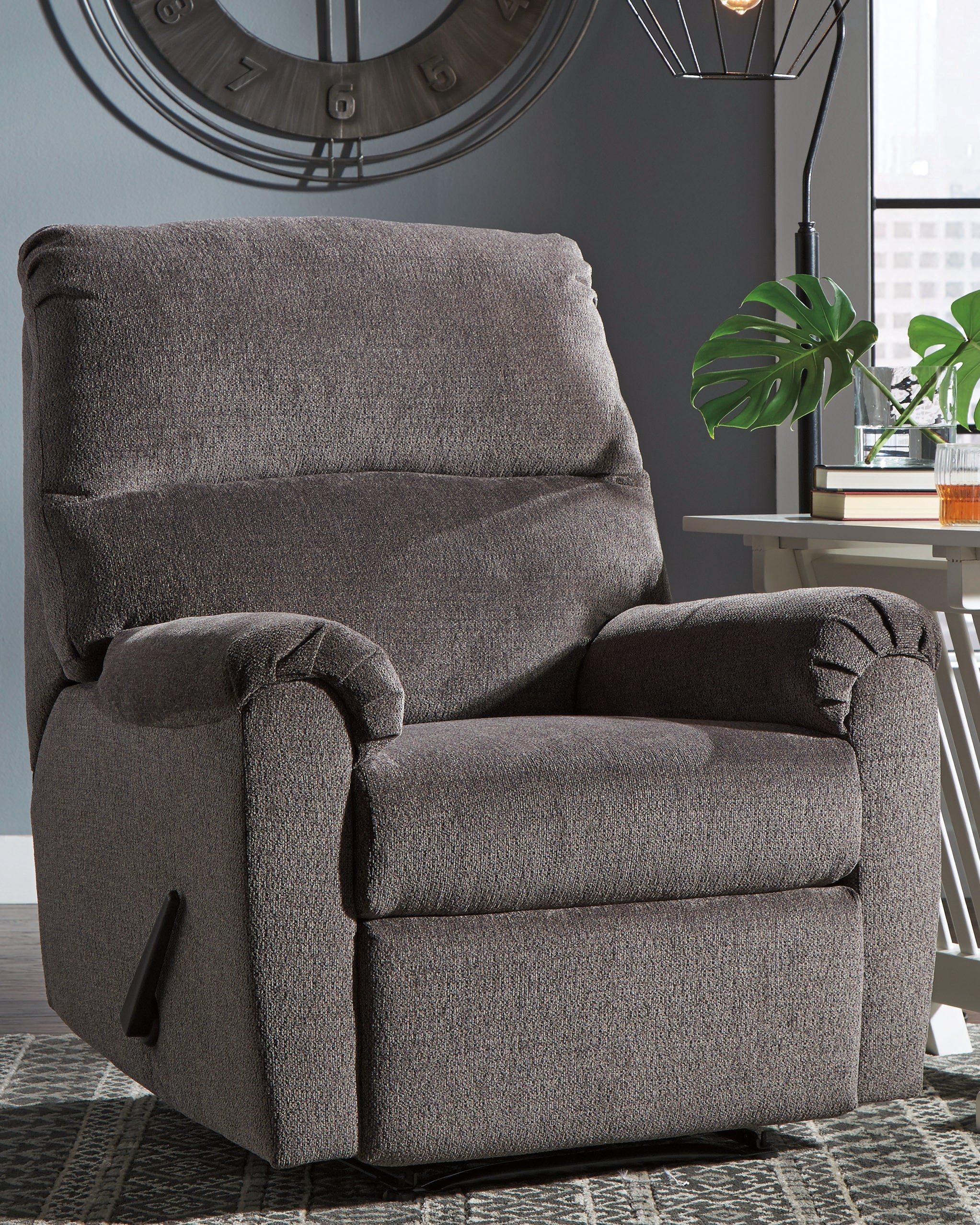 Homestyle Furniture - Ashley Furniture - Nerviano Recliner - Zero Wall Recliner / Gray - 1080329