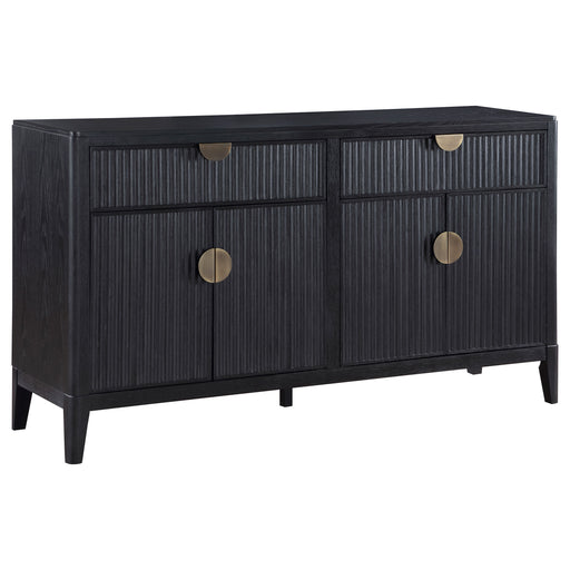 Homestyle Furniture - Coaster - Brookmead 4-door Sideboard Buffet Storage Cabinet Black - 108235
