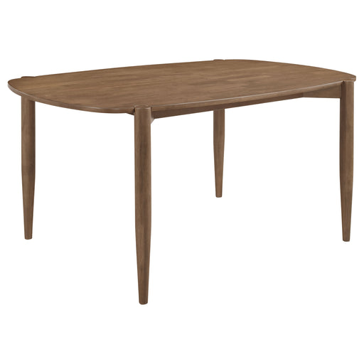 Homestyle Furniture - Coaster - Dortch Oval 63-inch Solid Wood Dining Table Walnut - 108461