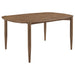 Homestyle Furniture - Coaster - Dortch Oval 63-inch Solid Wood Dining Table Walnut - 108461