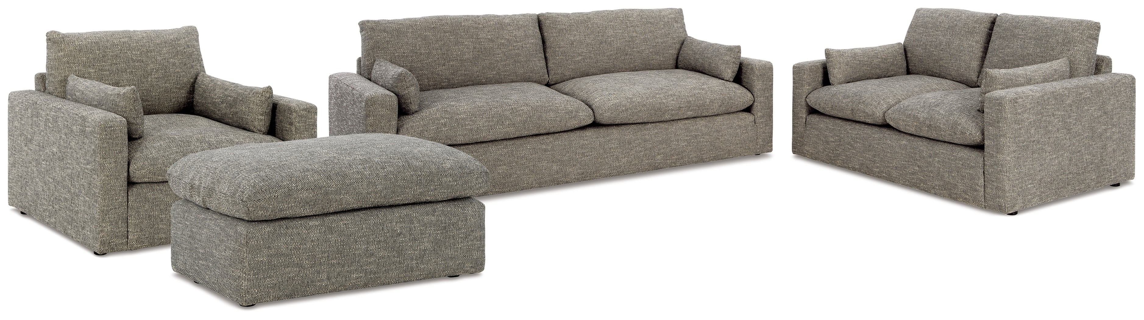 Homestyle Furniture - Ashley Furniture - Dramatic Sofa, Loveseat, Oversized Chair and Ottoman - Sofa, Loveseat, Oversized Chair and Ottoman - 11702U3