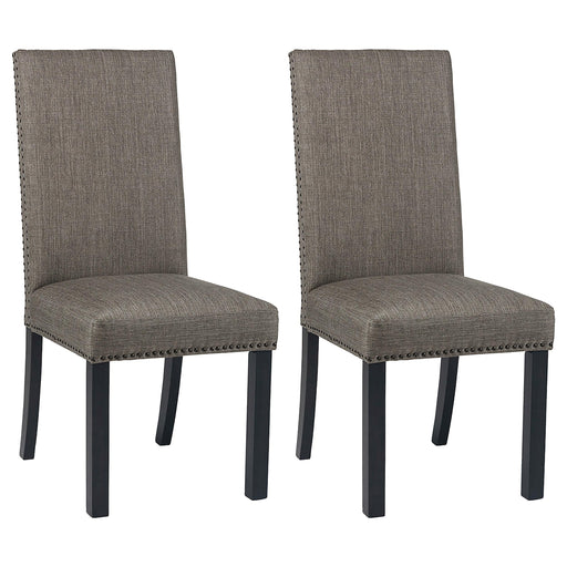 Hubbard Upholstered Side Chairs Charcoal (Set of 2) image