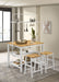 Homestyle Furniture - Coaster - Edgeworth 3-piece Kitchen Island Counter Table Set White - 122246-S3