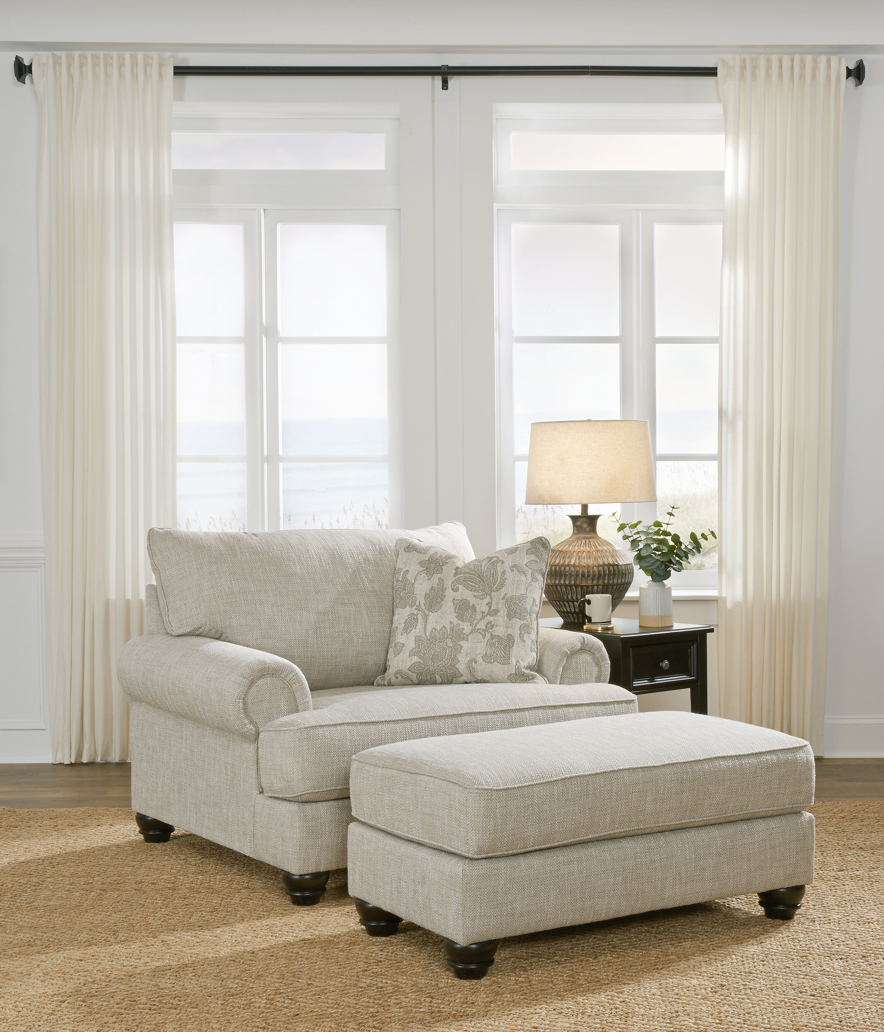 Homestyle Furniture - Ashley Furniture - Asanti Oversized Chair and Ottoman - Oversized Chair and Ottoman - 13201U3