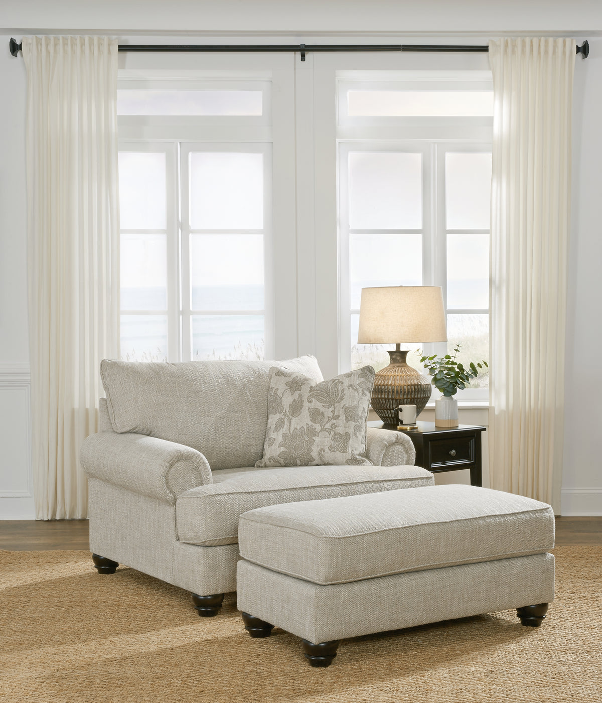 Homestyle Furniture - Ashley Furniture - Asanti Oversized Chair and Ottoman - Oversized Chair and Ottoman - 13201U3