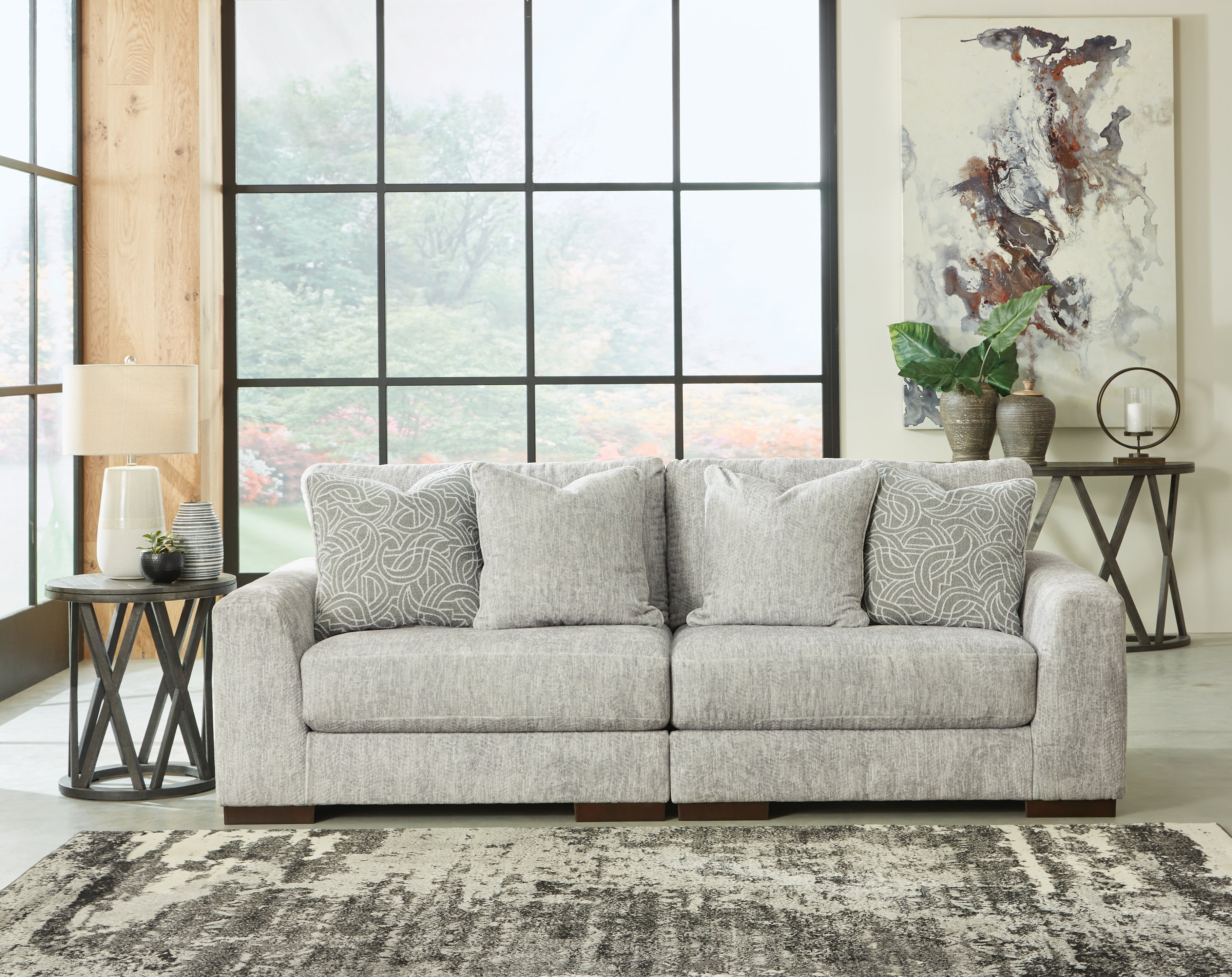 Homestyle Furniture - Ashley Furniture - Regent Park 2-Piece Sectional Loveseat - RAF 2-Piece Sectional Loveseat - 14404S4