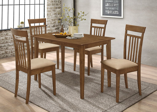 Homestyle Furniture - Coaster - Robles 5-piece Rectangular Dining Table Set Chestnut - 150430