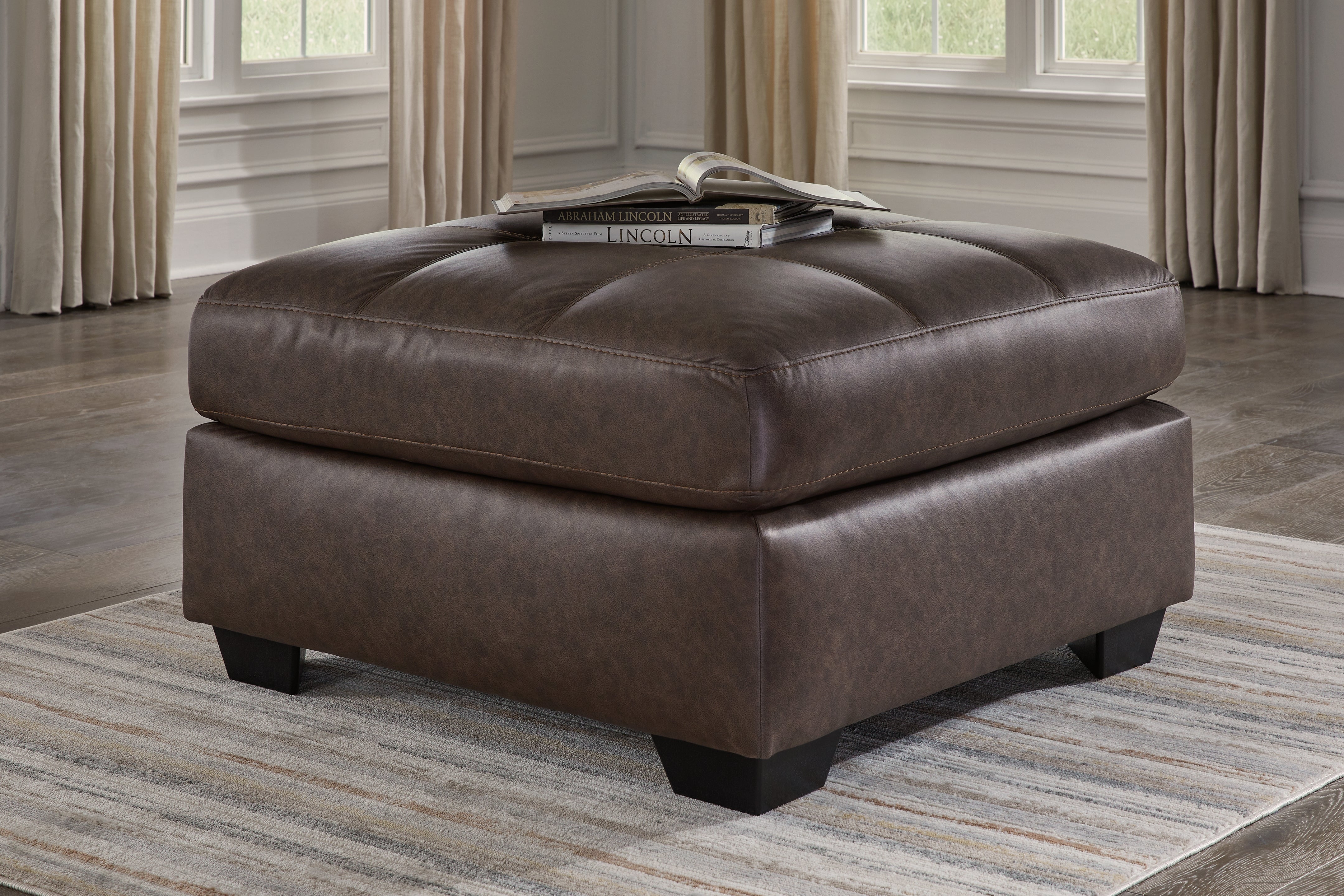 Homestyle Furniture - Ashley Furniture - Barlin Mills Oversized Accent Ottoman - Oversized Accent Ottoman / Umber - 1700308