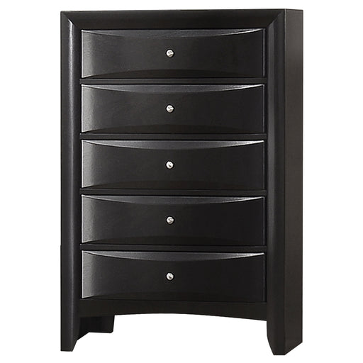 Homestyle Furniture - Coaster - Briana 5-drawer Bedroom Chest Black - 200705