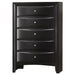Homestyle Furniture - Coaster - Briana 5-drawer Bedroom Chest Black - 200705