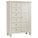 Homestyle Furniture - Coaster - Sandy Beach 8-drawer Door Chest Cream White - 201308