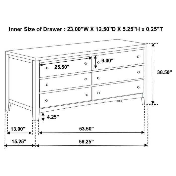 Carlton Bedroom collection (Twin Bed, DR,MR,NS,CHEST) - Homestyle Furniture (ARk)