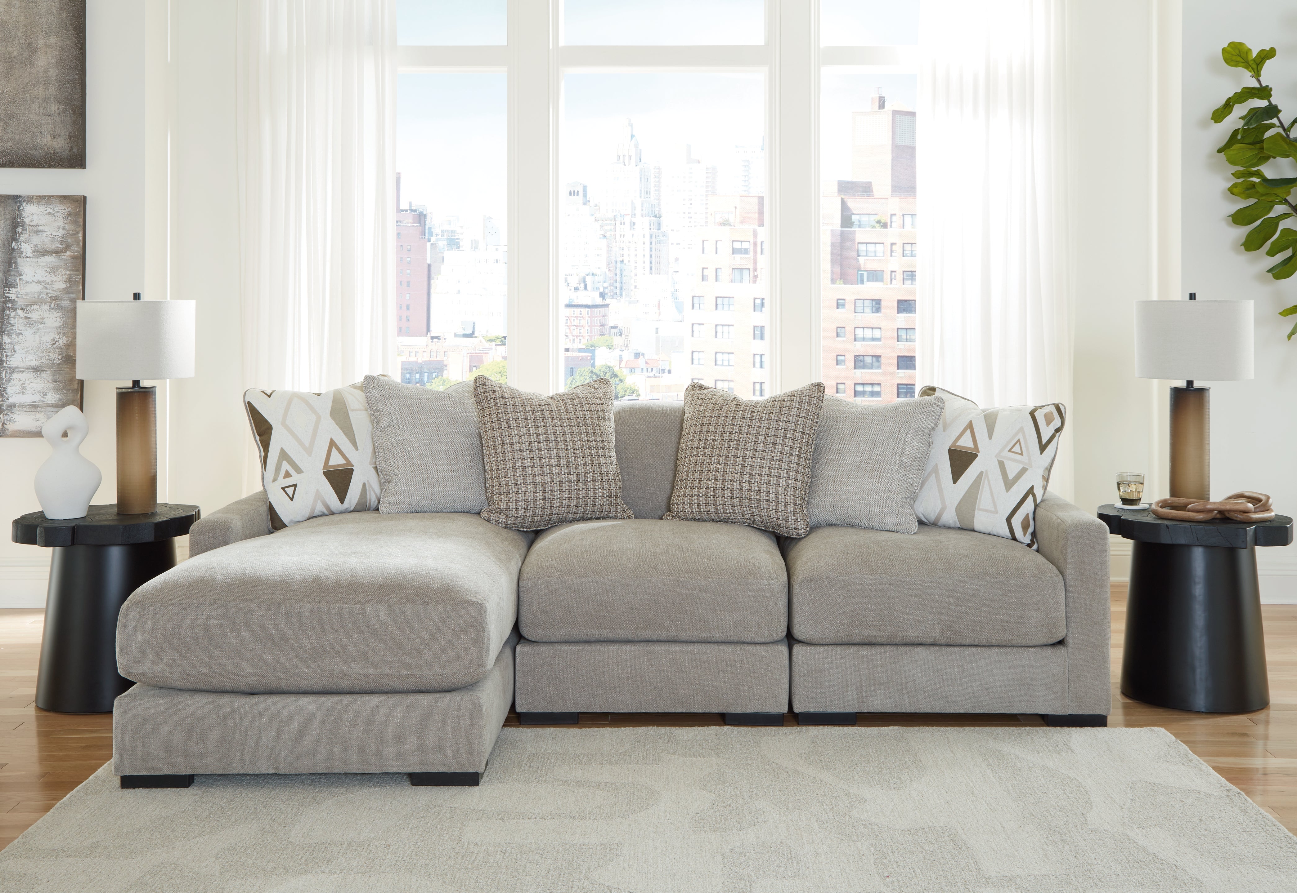 Homestyle Furniture - Ashley Furniture - Aslan Court 3-Piece Sofa Sectional with Chaise - RAF 3-Piece Sofa Sectional with Chaise - 20305S3