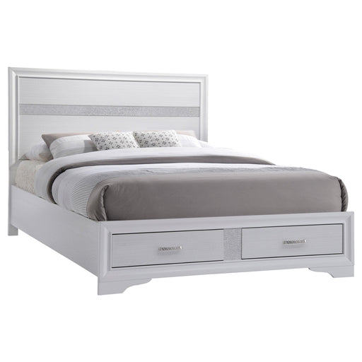 Miranda California King 2-drawer Storage Bed White image