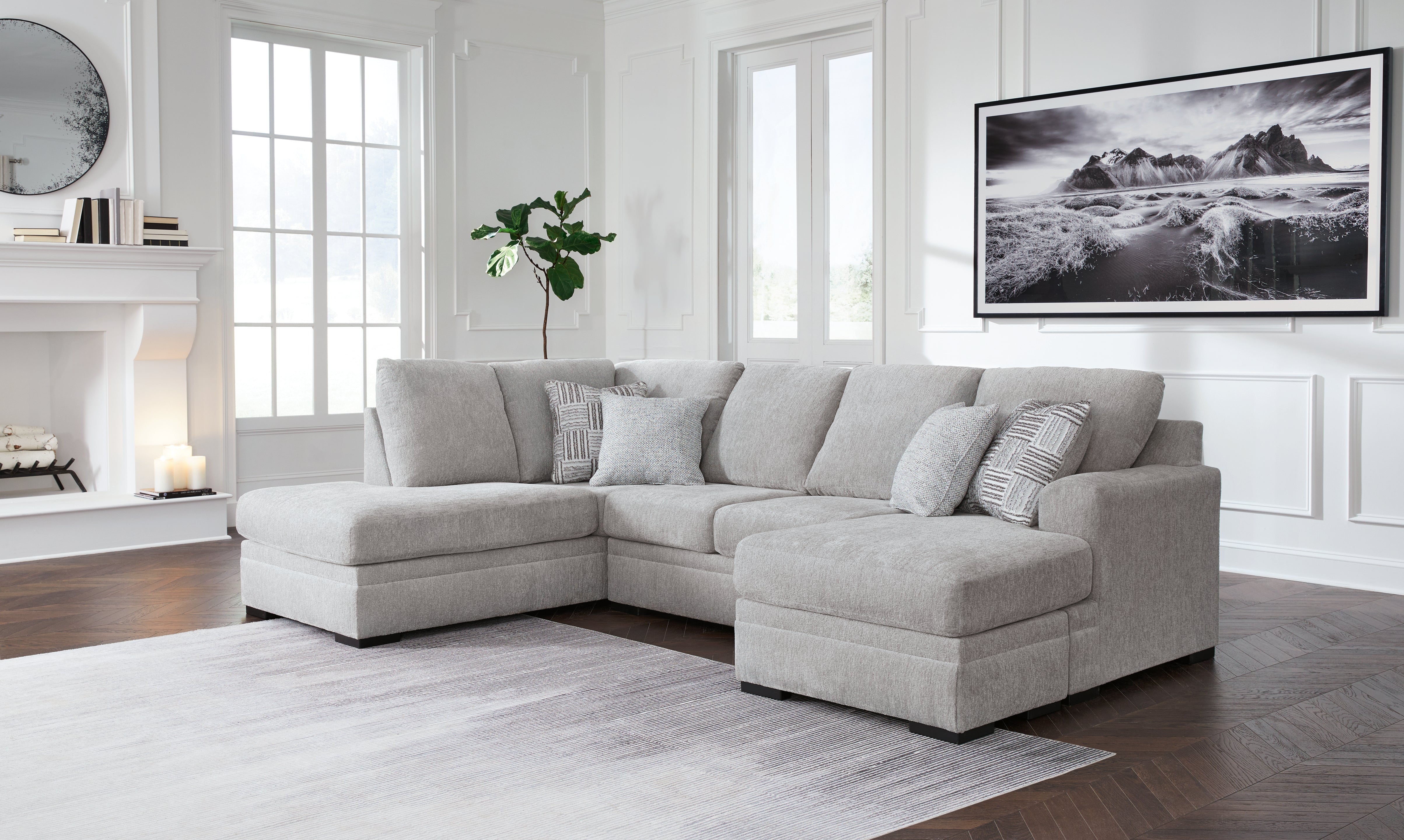 Homestyle Furniture - Ashley Furniture - Gabyleigh 2-Piece Sectional with Chaise - RAF 2-Piece Sectional with Chaise / Nickel - 20904S2