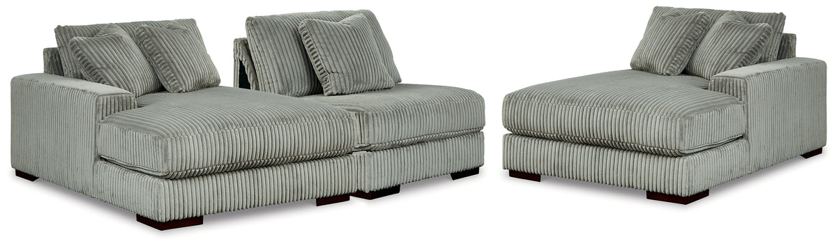Homestyle Furniture - Ashley Furniture - Lindyn 3-Piece Sectional with Double Chaise - RAF 3-Piece Sectional with Double Chaise - 21105S18