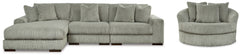 Homestyle Furniture - Ashley Furniture - Lindyn 3-Piece Sectional and Oversized Swivel Accent Chair - 3-Piece Sectional and Oversized Swivel Accent Chair - 21105U6